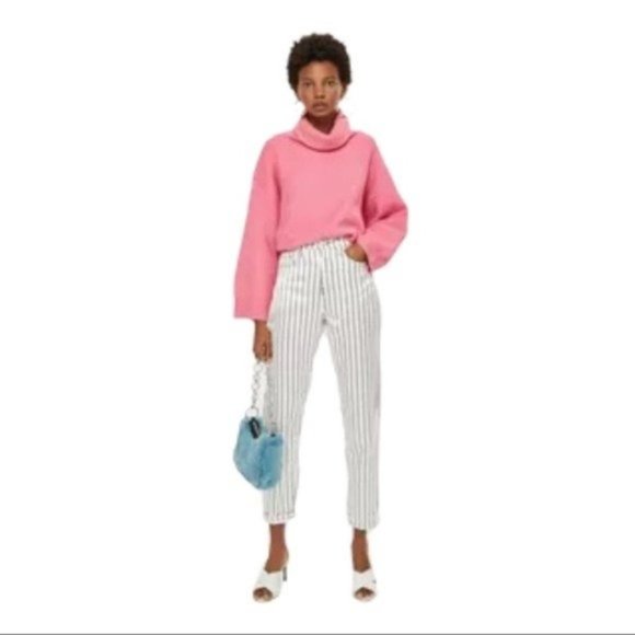 Topshop Striped Mom jeans Size 28 - Picture 9 of 9